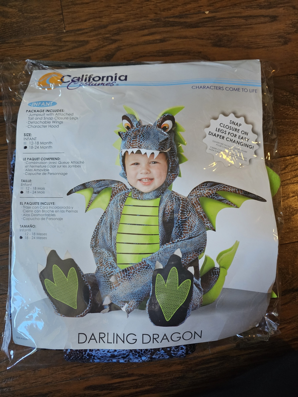 California Costumes Darling Dragon Infant Costume - Green 18-24 Months
